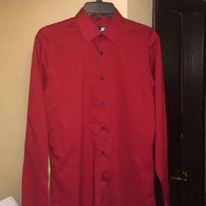 Jf j.ferrar Dress Shirt Size M 15-15 1/5, 34-35
